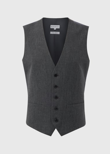 Charcoal Textured Hardwick Waistcoat