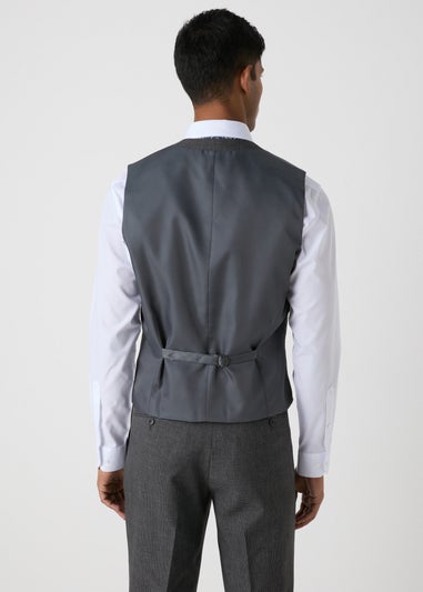 Charcoal Textured Hardwick Waistcoat