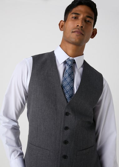 Charcoal Textured Hardwick Waistcoat