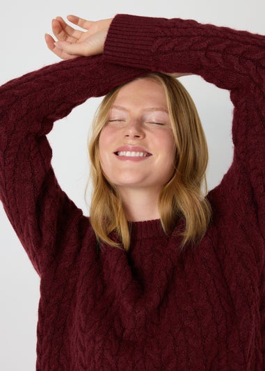 Burgundy Cable Tunic