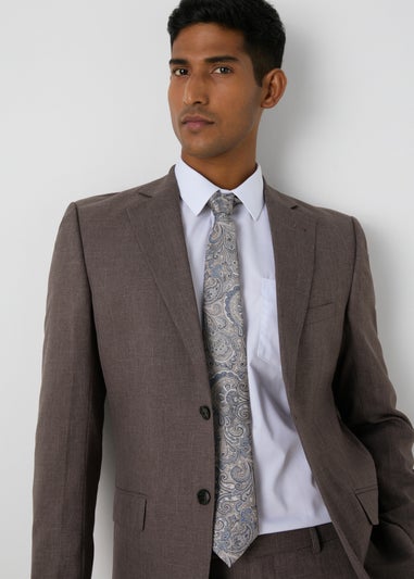 Taylor & Wright Brown Slim Fit Suit Jacket