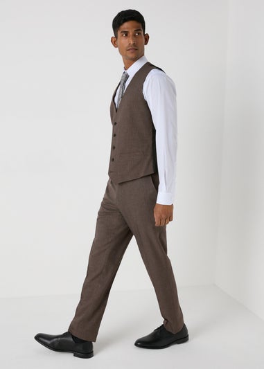 Taylor & Wright Wentworth Brown Slim Fit Trousers