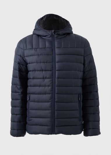 Navy Hooded Padded Jacket