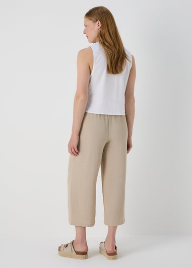 Stone Airflow Crop Leg Trousers