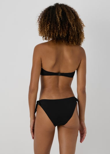 Black Twist Bikini Bottoms