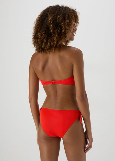 Red Twist Bikini Bottoms