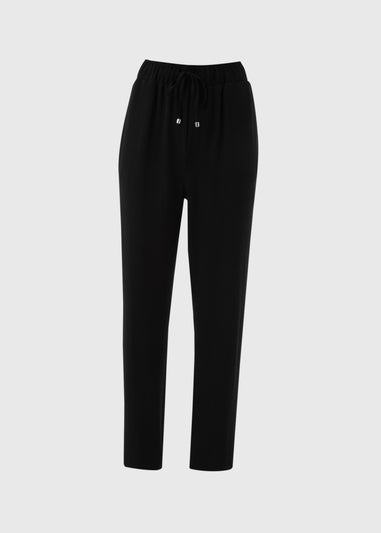 Black Airflow Tapered Trousers