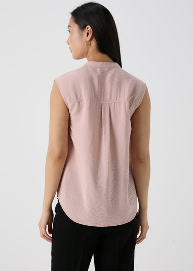 Et Vous Pink Airflow Sleeveless Shirt