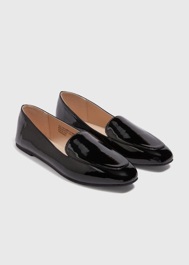 Black Basic Patent Loafers