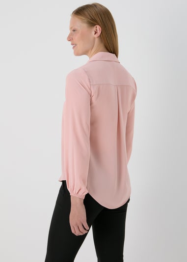 Et Vous Pink Zip Up Blouse