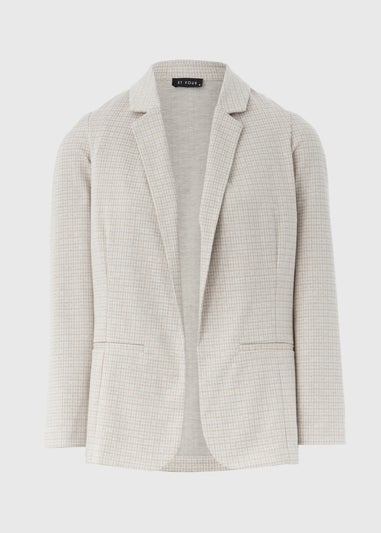 Et Vous Beige Check Pattern Co Ord Ponte Blazer