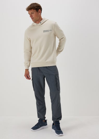 Blue Drawcord Cargo Trousers