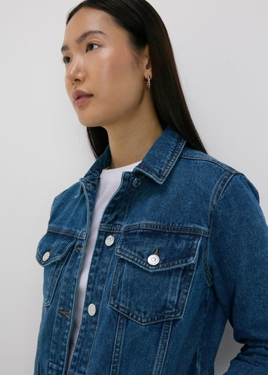 Dark Wash Denim Oversized Jacket