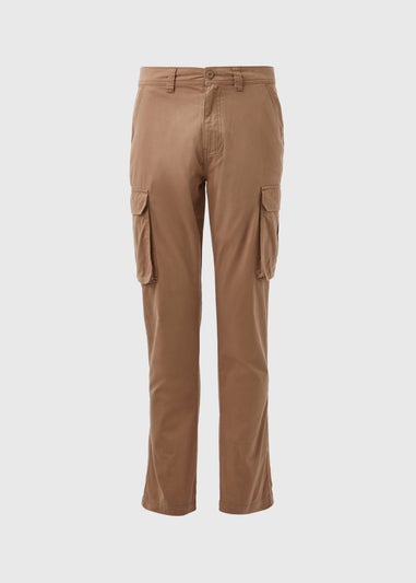 Brown Basic Cargo Trousers