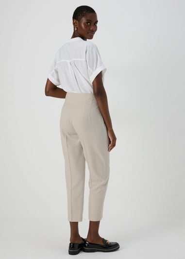 Et Vous Beige Tapered Trousers