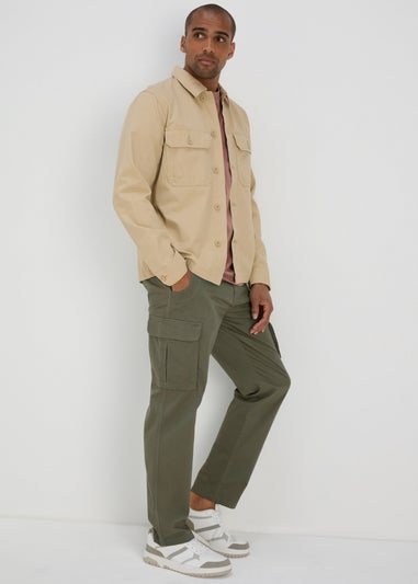 Khaki Cargo Trousers