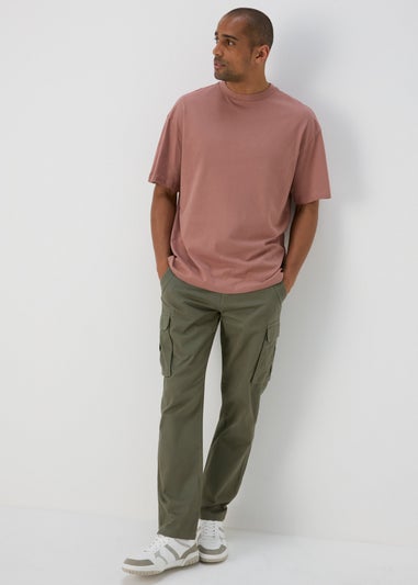 Khaki Basic Cargo Trousers