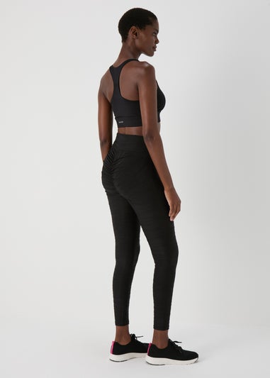 Souluxe Black Ruched Leggings