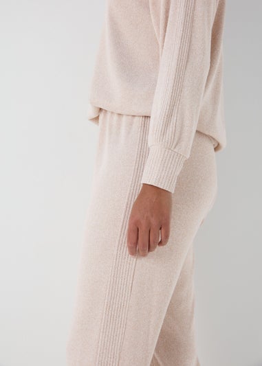 Mink Soft Ribbed Pyjama Bottoms