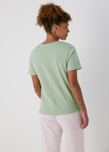 Green Leopard Pyjama T-Shirt