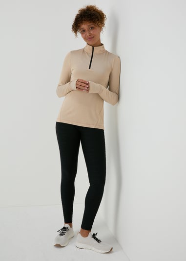 Souluxe Stone Half Zip Top