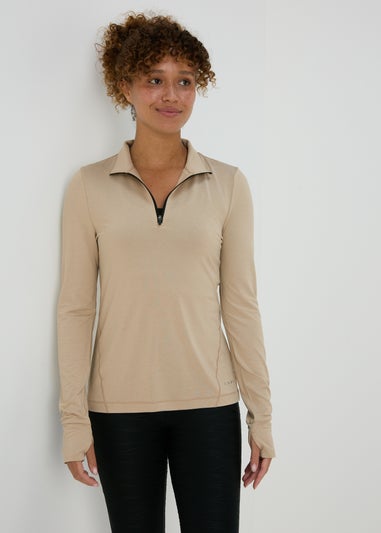 Souluxe Stone Half Zip Top