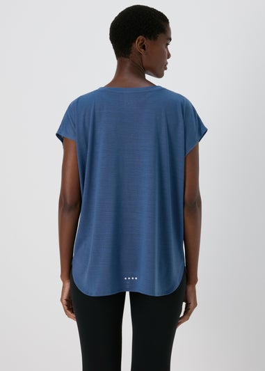 Souluxe Dark Blue V Neck T-Shirt