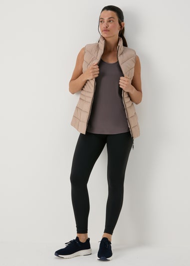 Souluxe Charcoal Mesh Detail Vest