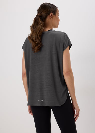 Souluxe Charcoal V Neck T-Shirt