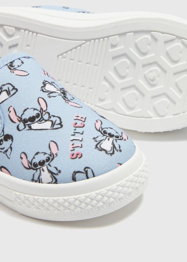 Disney Kids Blue Stitch Slip-On Shoes (Younger 4-12)