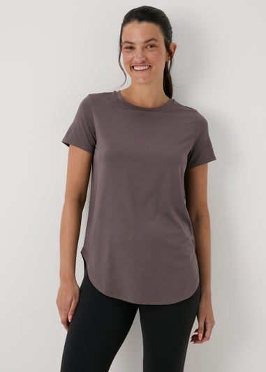 Souluxe Charcoal Souluxe Longline T-Shirt