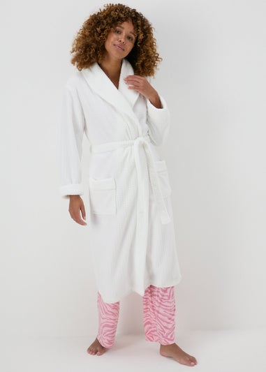 White Waffle Dressing Gown