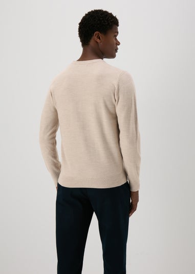 Stone Soft Touch Crew Neck Jumper