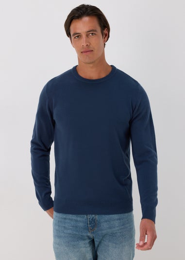 Navy Soft Touch Crew Neck Jumper