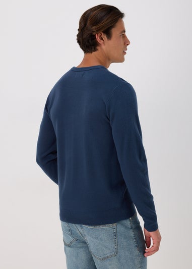 Navy Soft Touch Crew Neck Jumper