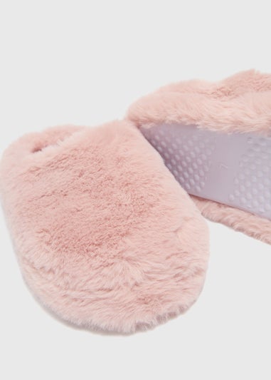 Pink Mule Slippers