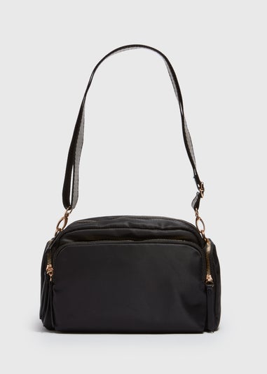 Black Nylon Modular Crossbody Bag