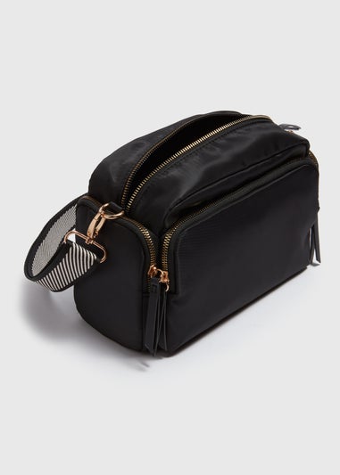 Black Nylon Modular Crossbody Bag