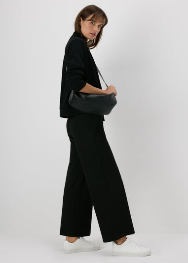 Et Vous Black Ponte Wide Leg Trousers