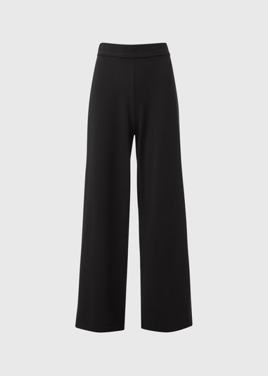 Et Vous Black Ponte Wide Leg Trousers