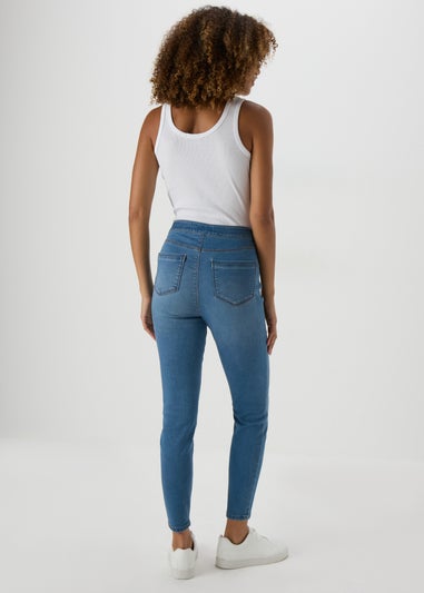 Mid Wash Jessie High Waisted Skinny Jeans