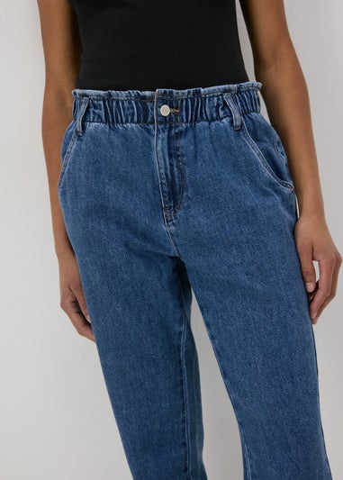 Midwash Blue Paperbag Jeans