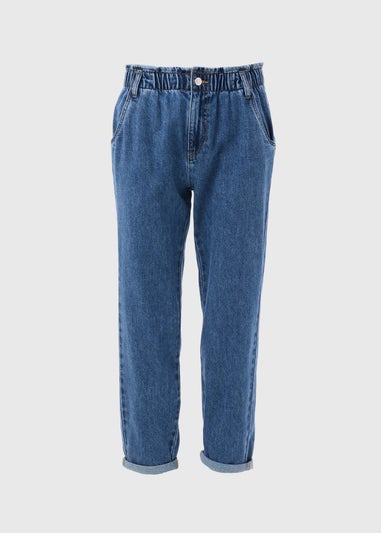 Midwash Blue Paperbag Jeans