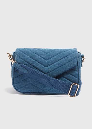 Denim Chevron Fashion Bag