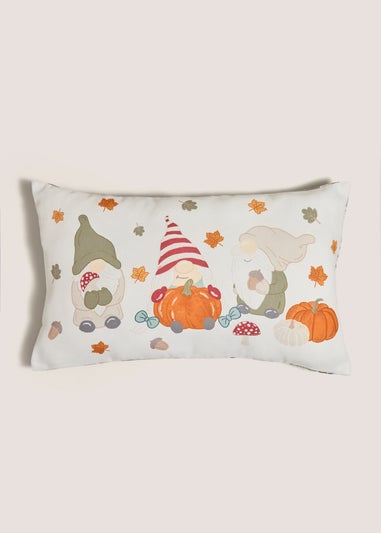 Cream Autumn Gnome Cushion