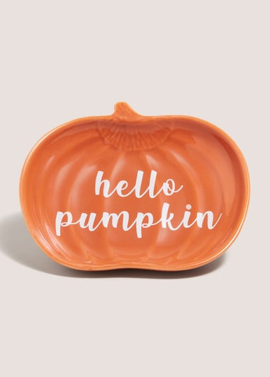 Orange Pumpkin Tea Bag Tidy (11.5cmx10.2cmx2cm)