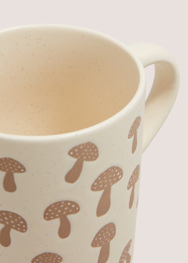 Neutral Toadstool Design Mug (10cmx9cm)