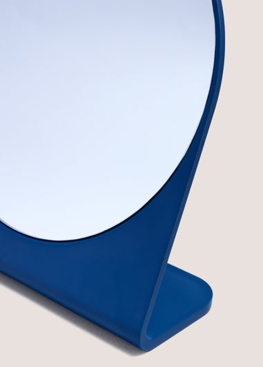 Blue Plastic Mirror (19x18x7cm)