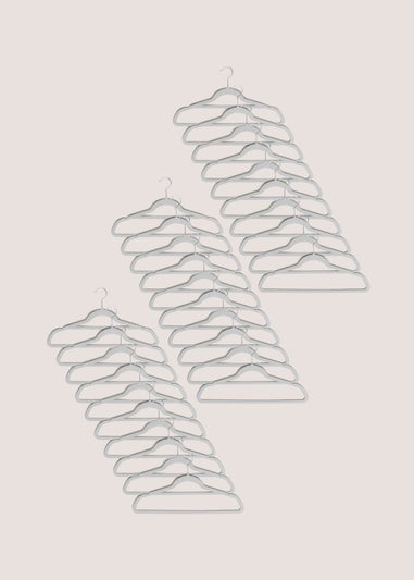 30 Pack Grey Hangers (45cm x 24cm)