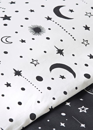 Monochrome Celestial Duvet Set